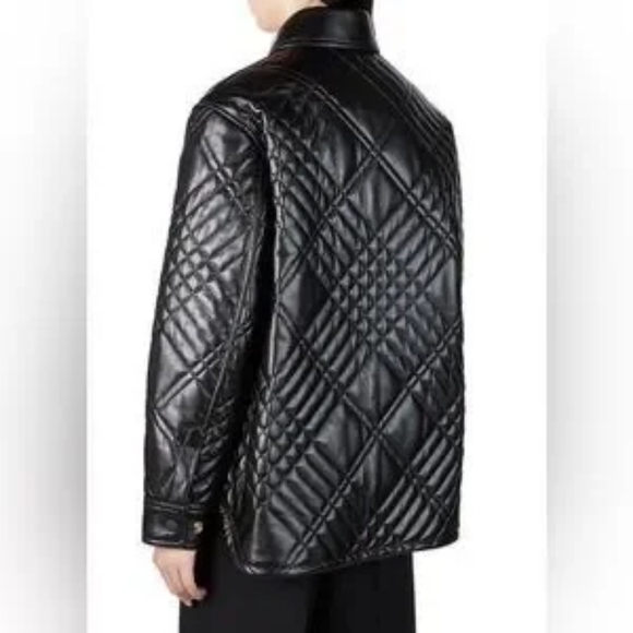 BURBERRY WEM QUILTED LEATHER JACKET - Picture 2 of 13